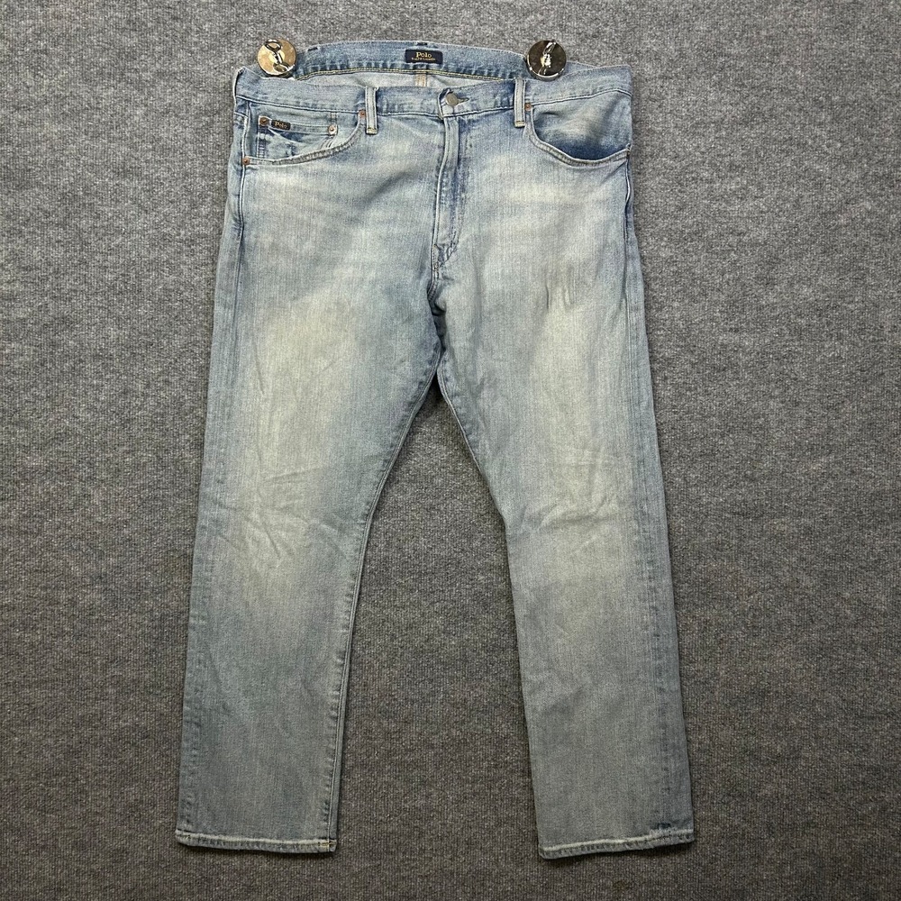 Polo Ralph Lauren Jeans Men's Blue Denim Stretch Relaxed Straight Fit - 38X29